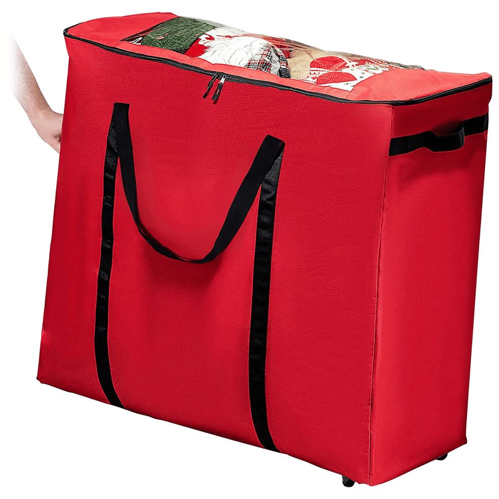 Two sturdy carry handles are stitched all around the sides for added support
