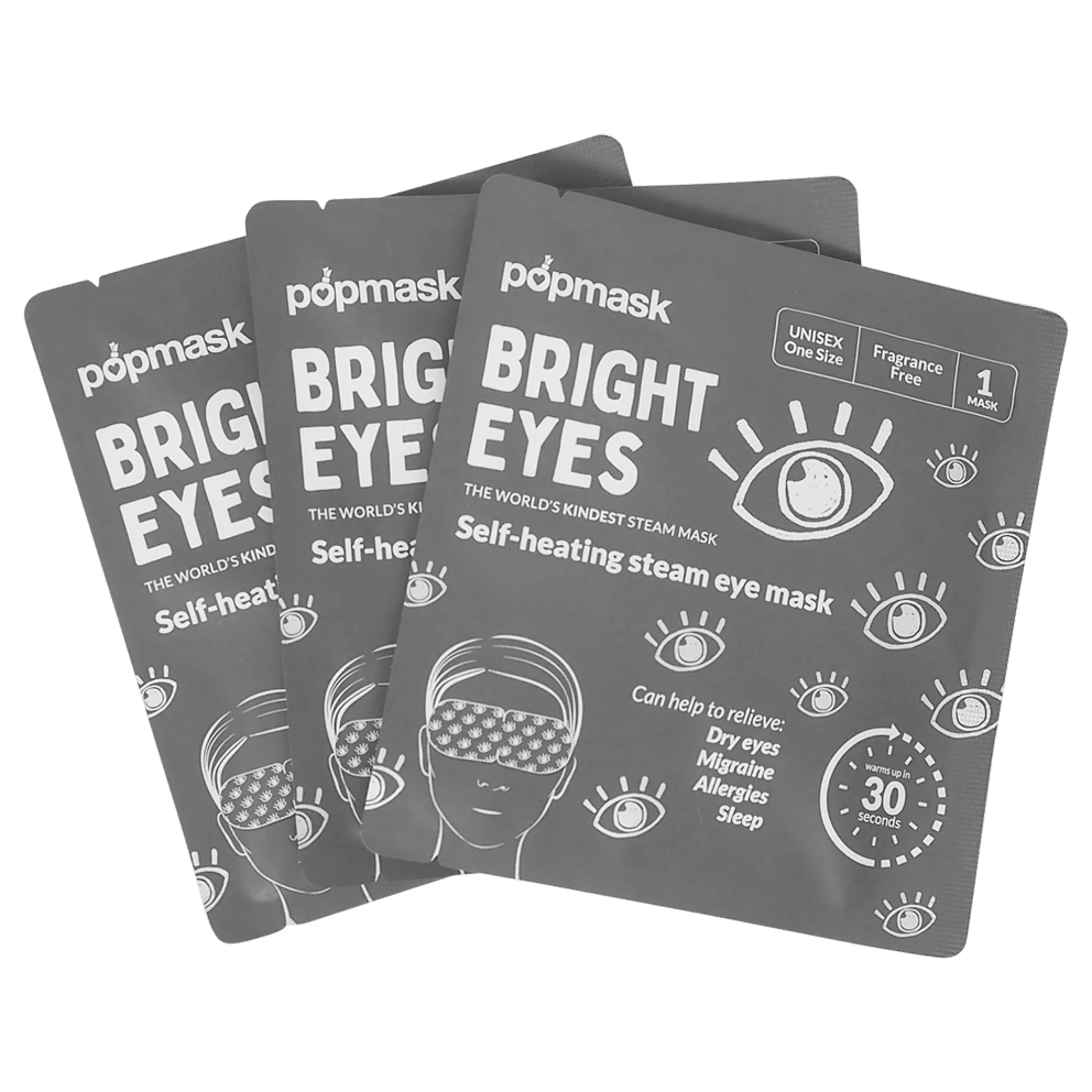 3-Pack: Popmask Bright Eyes Warming Eye Mask