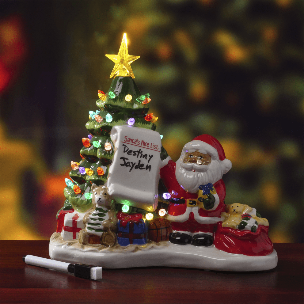 Mr. Christmas 10" Tree with Customizable Santa List