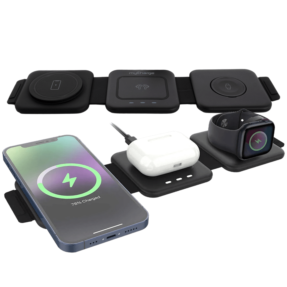 Fast, all-in-one charging for your iPhone, AirPods, and Apple Watch.