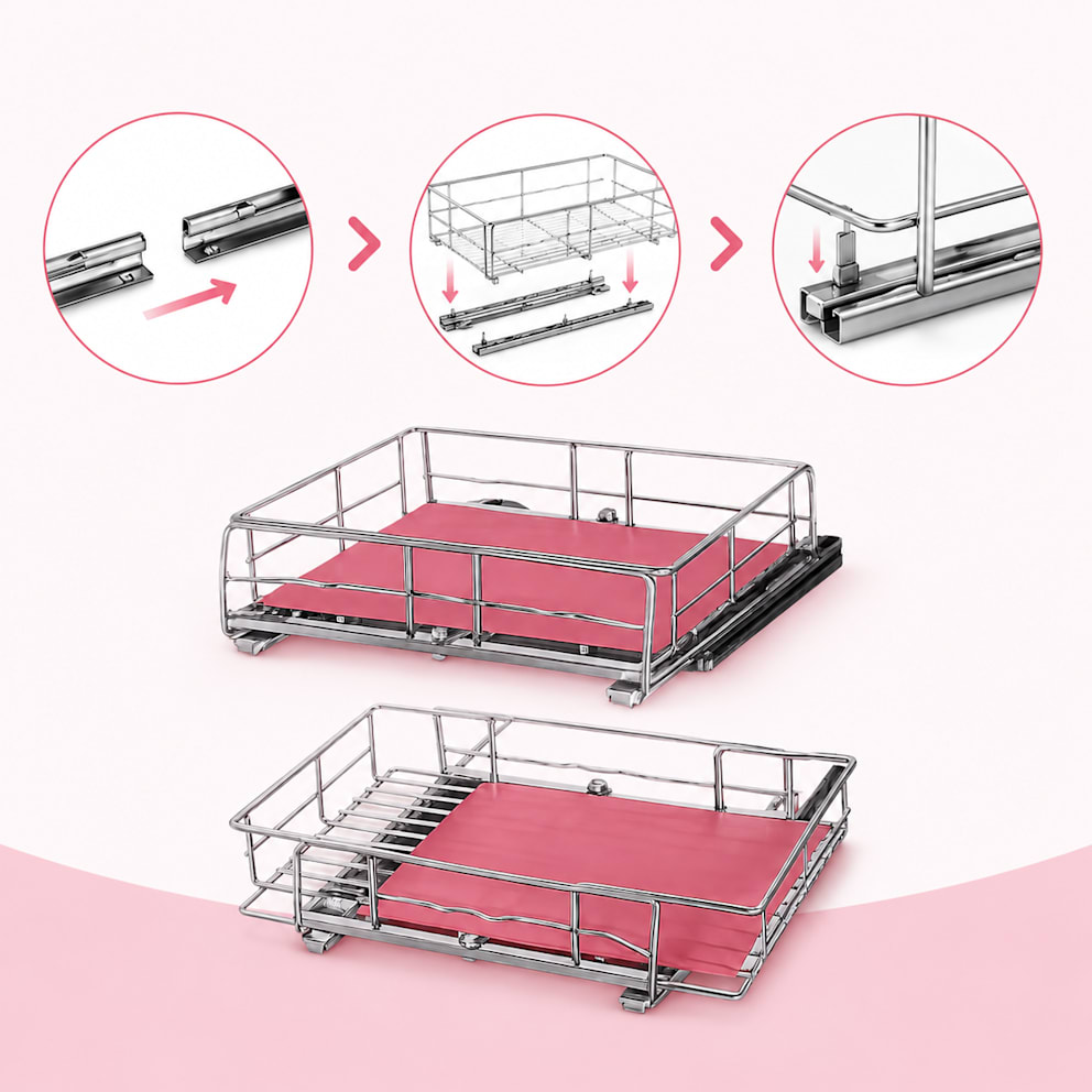 No-tool assembly makes setup simple and convenient.