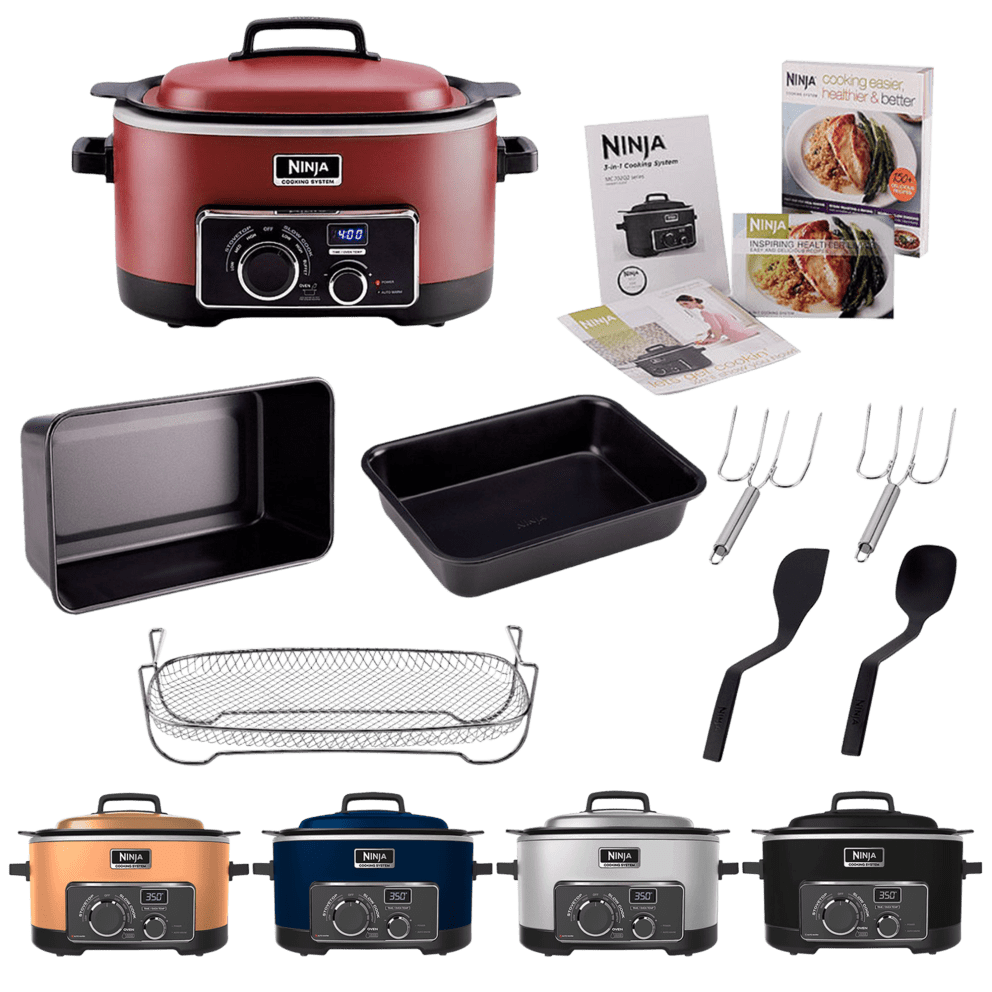 MorningSave Ninja 3 in 1 Cooking System with Cookbook and Accessories