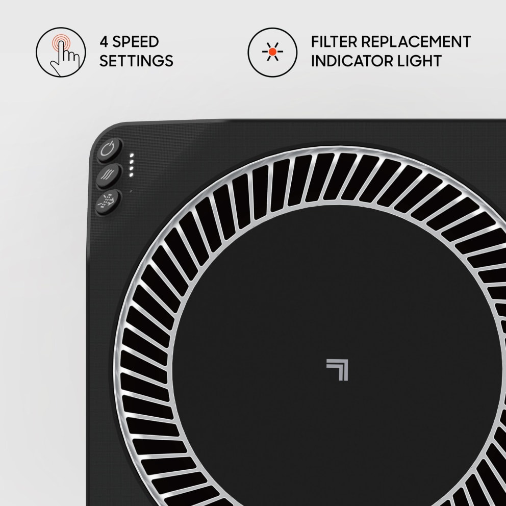 Easy to use controls with LED filter indicator