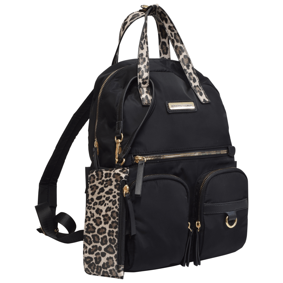 Adrienne Vittadini Top Handle Backpack with Triple Front Pocket MorningSave
