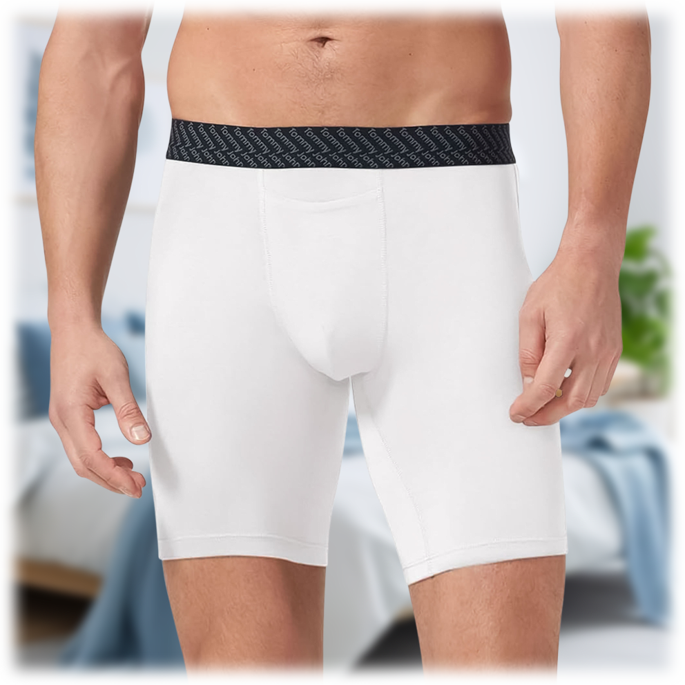 Stay put waistbands and horizontal fly for comfort