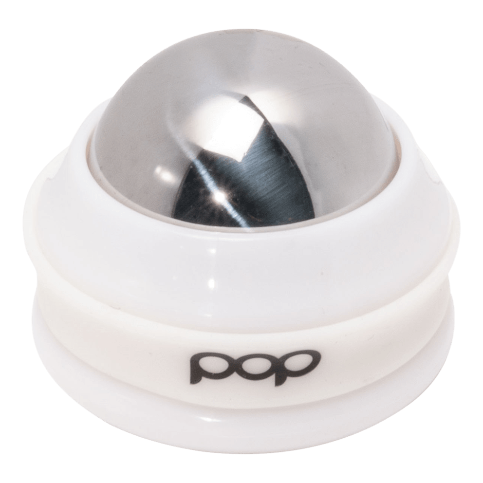 Cooling & heating sphere helps reduce puffiness and soothe muscles on the face or body