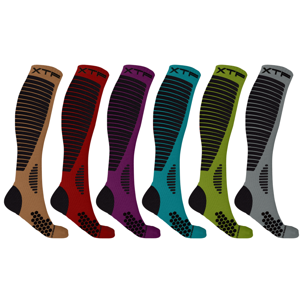 Copper-Infused Targeted Knee-High Compression Socks