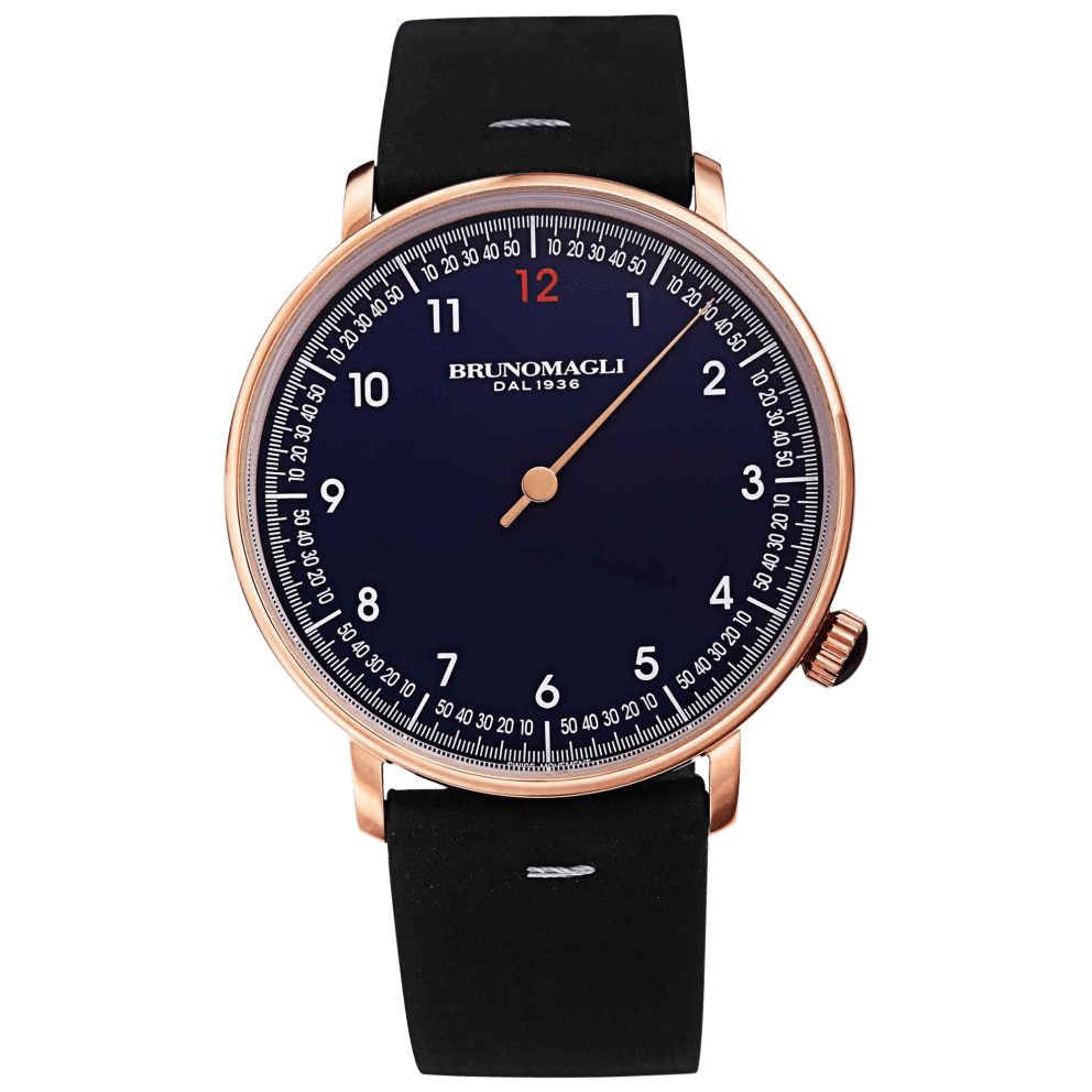 Rose Gold w/ Gold Hand and Black Strap