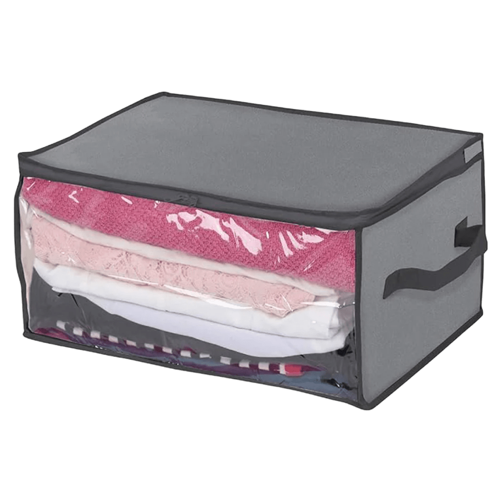 Clear front window and zipper let you easily access what's inside