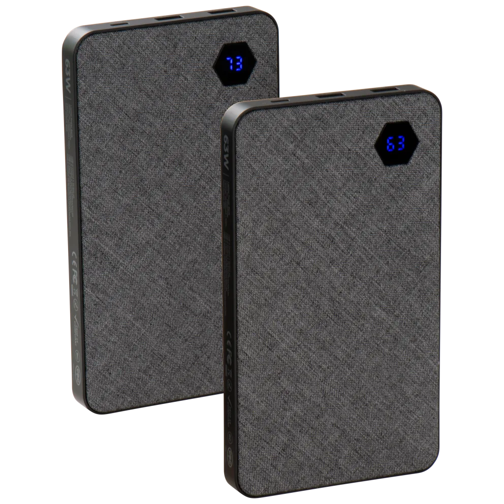 2-Pack Einova Water Repellent 20,000 mAh Laptop Power Bank
