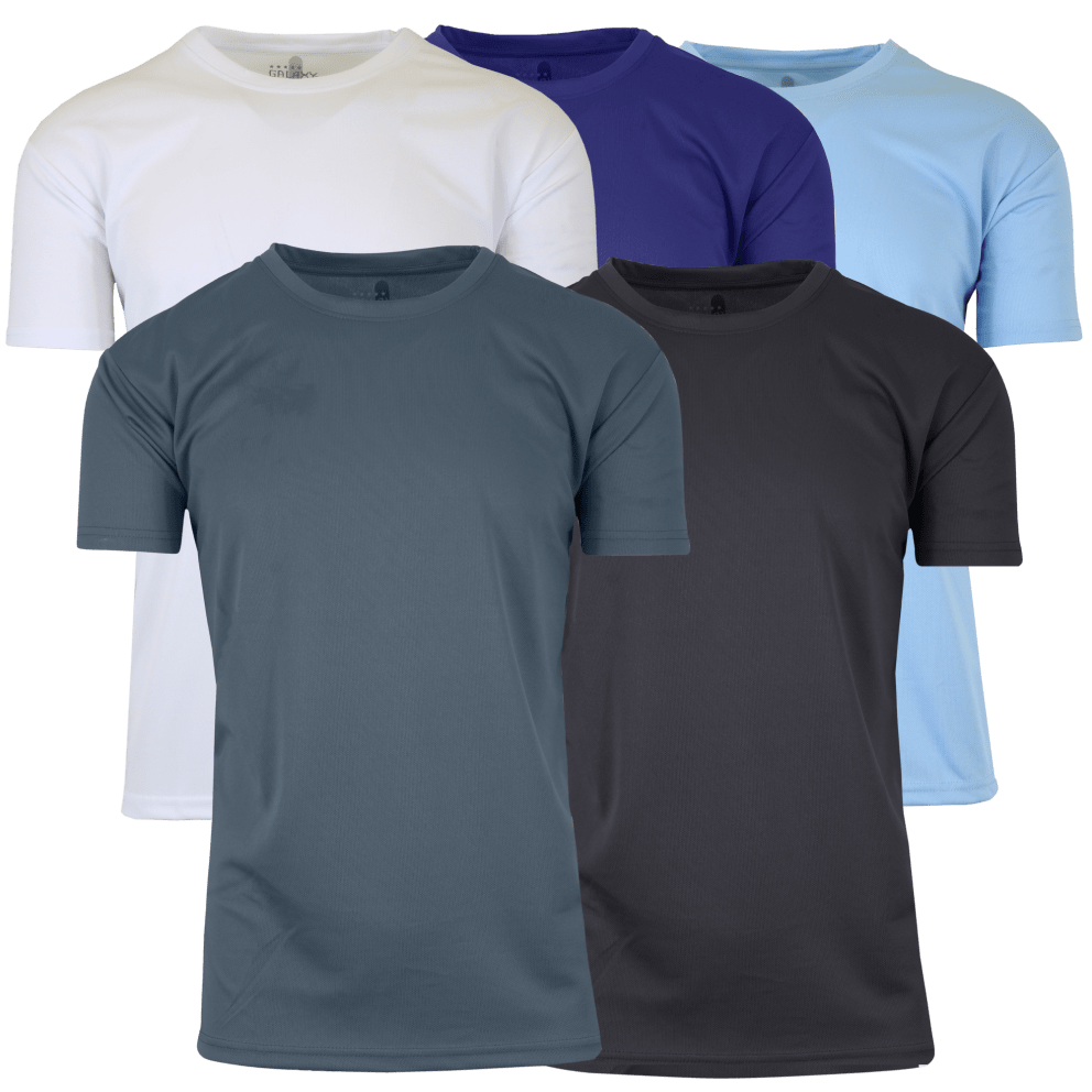 Black, Charcoal, Light Blue, Navy, White