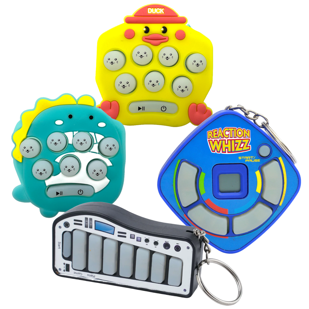 Duck + Dino + XyloWhizz + ReactionWhizz