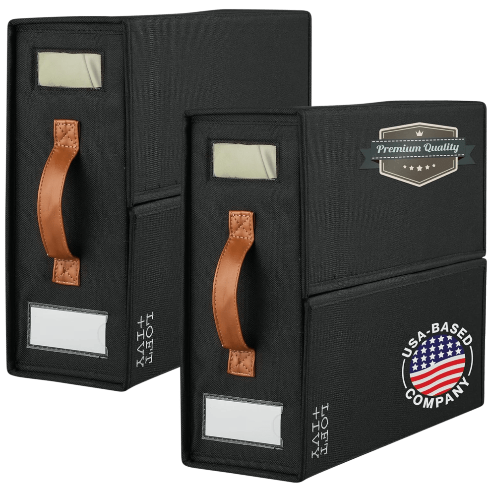 2-Pack Black (Leather Handle)