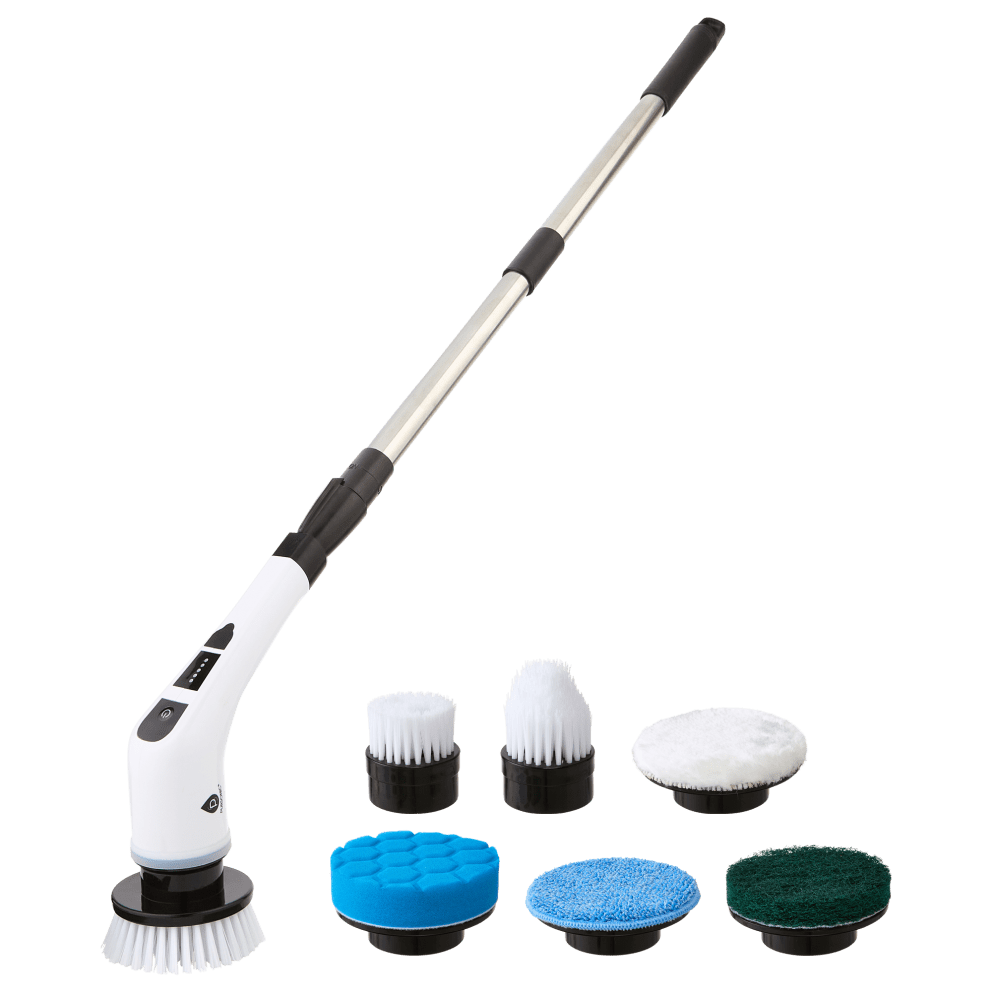 thumbnail image 2 of CleanBud Cordless Electric Spin Scrubber With 3 Brush Heads For Bath 2 of 10