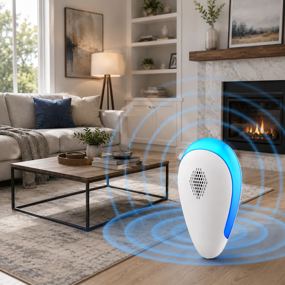 Wide-area ultrasonic coverage reaches up to 1,600 sq. ft.