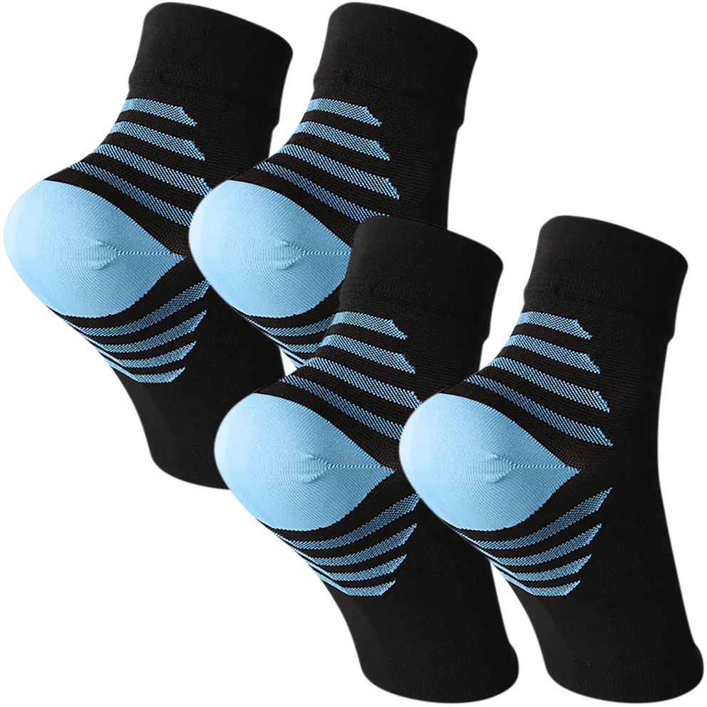 Ankle Sleeves (Black/Blue)