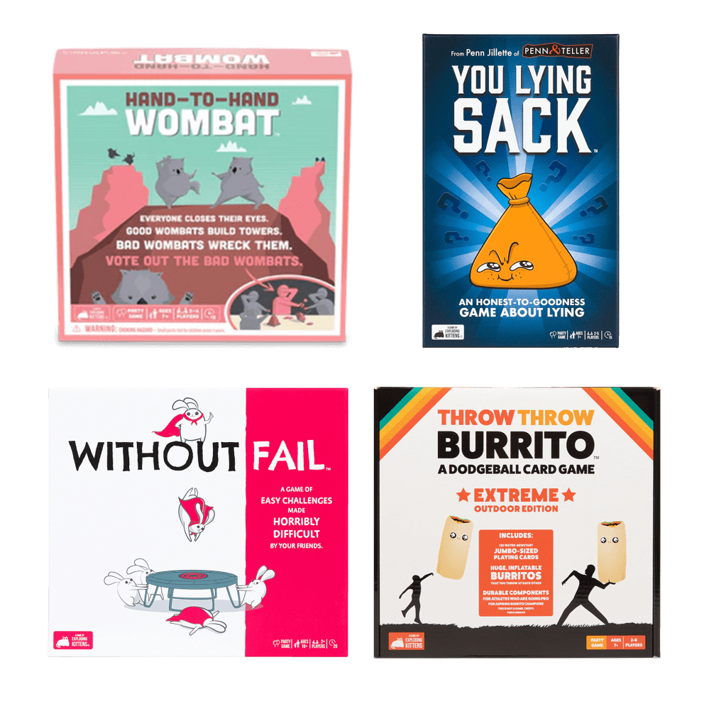 Bundle 2: Hand to Hand Wombat, You Lying Sack, Without Fail, ThrowThrow Burrito