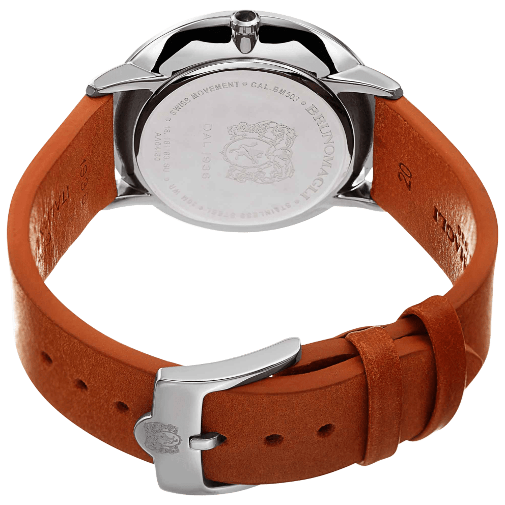 Silver Case w/ Tan Strap and Tan Dial