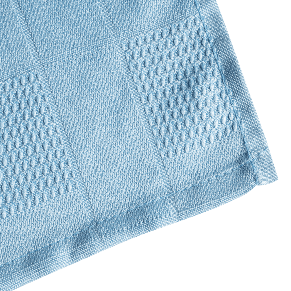 Waffle weave texture helps to remove dirt & residue