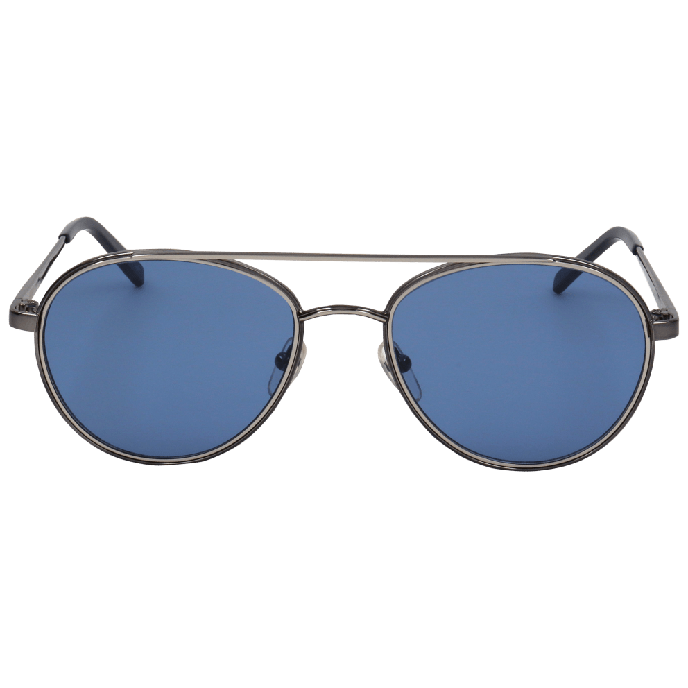 Silver Frame/Blue Lens