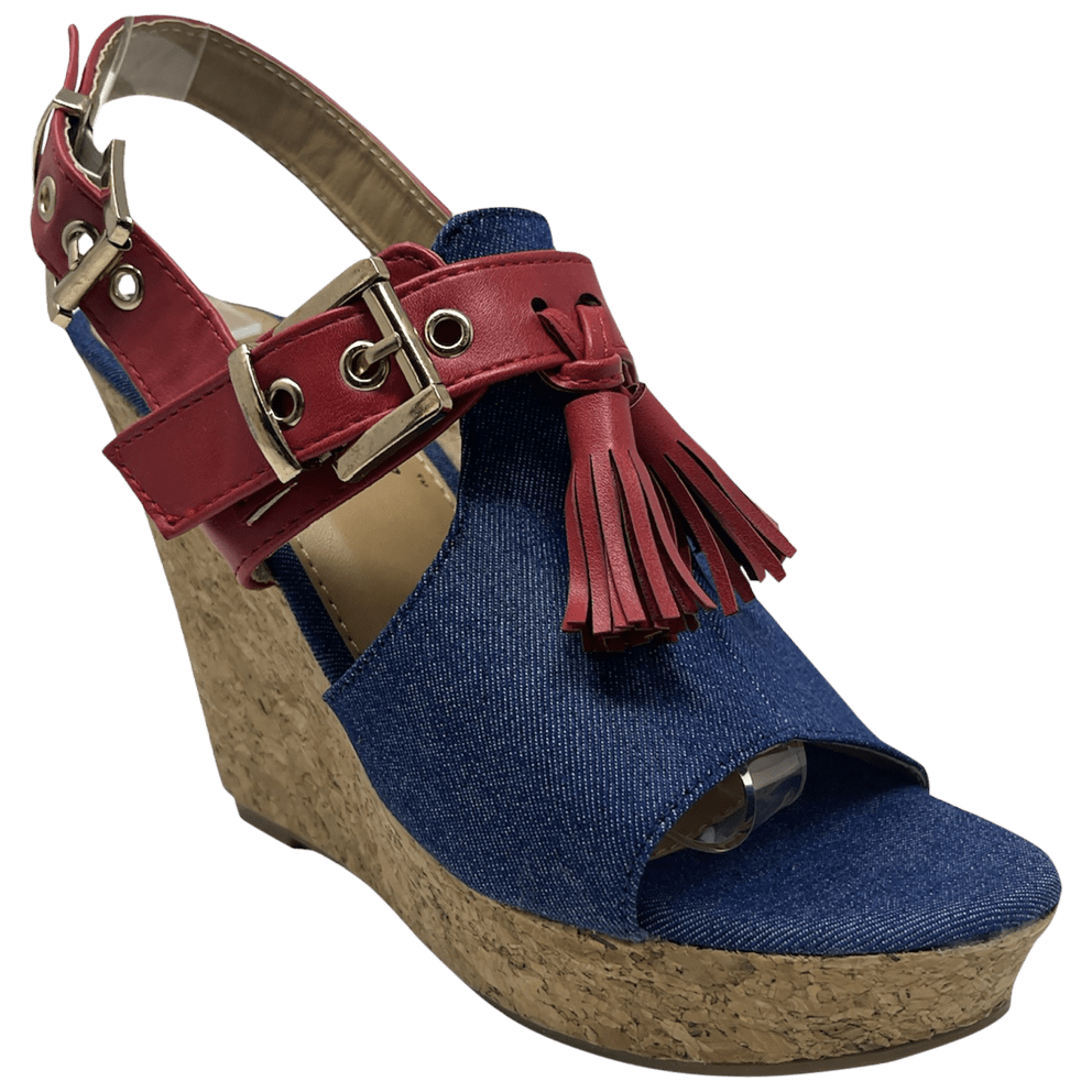 Light Blue with Red Accents