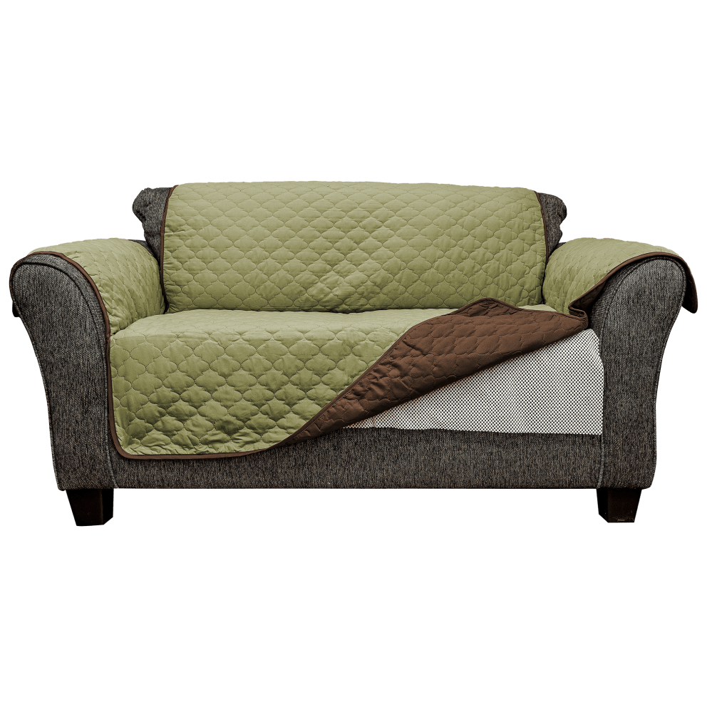 Sage/Chocolate Loveseat