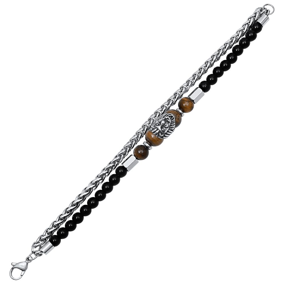 Tigers Eye Lion Bead Chain