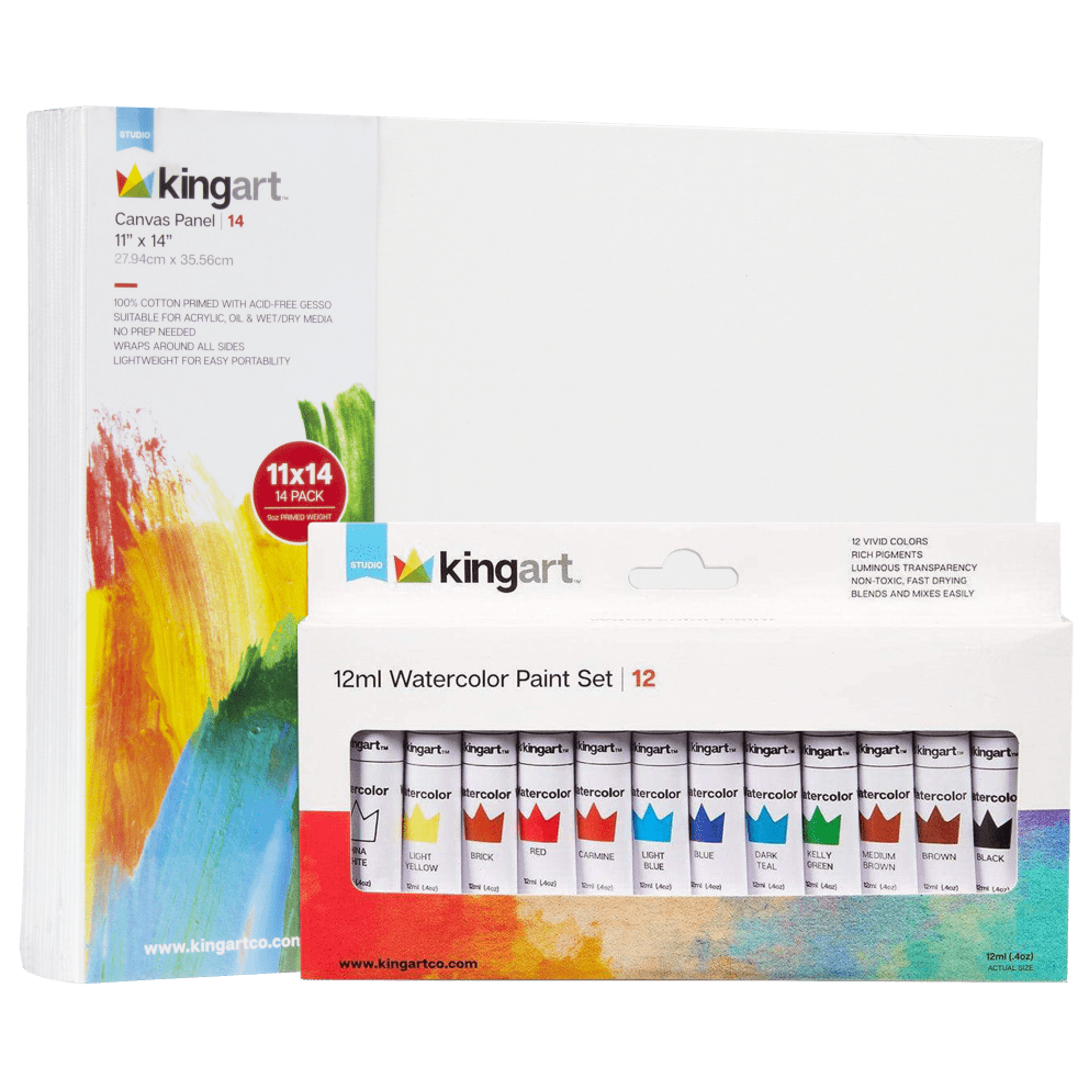 Canvas + Watercolors