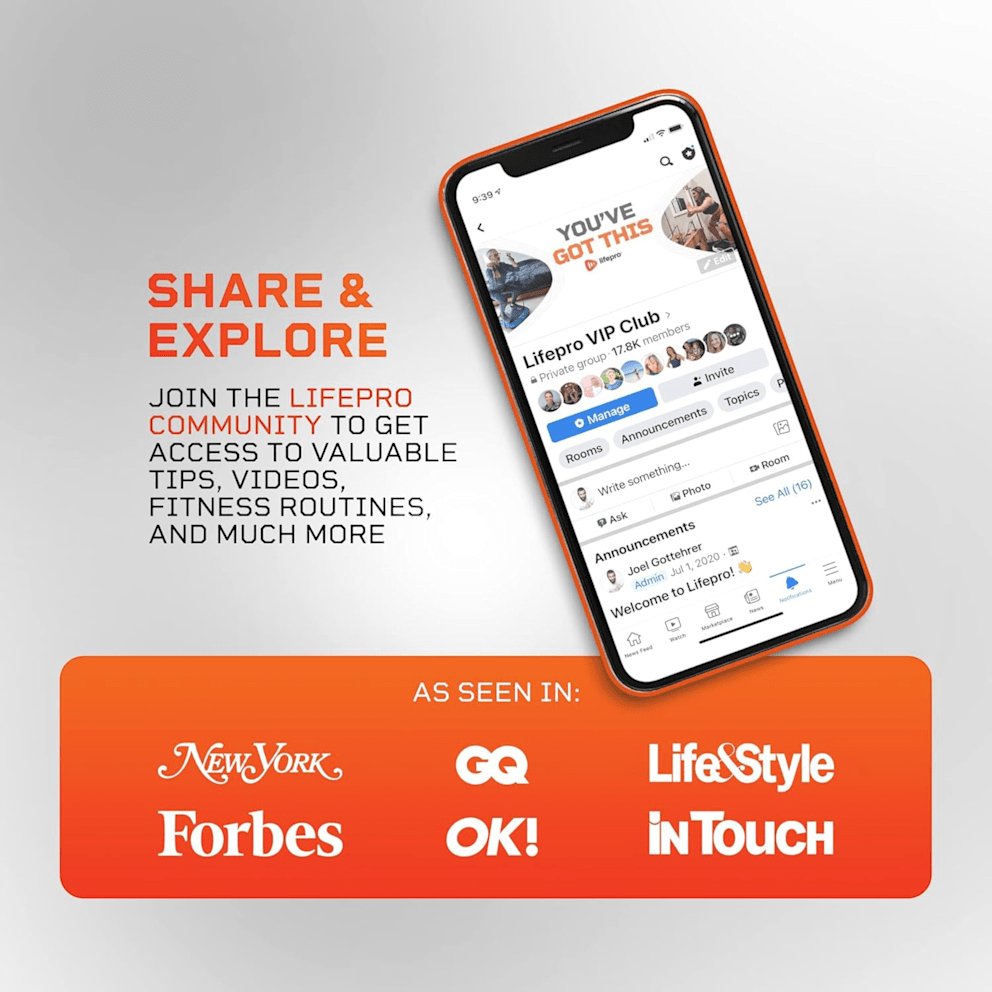 Explore fitness tips, routines, and support through the Lifepro community.