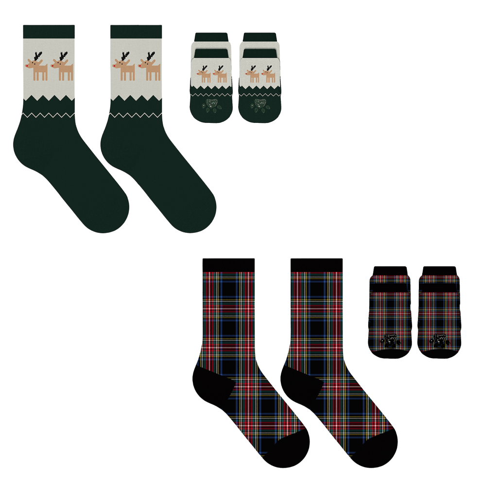 Reindeer Run & Winter Plaid