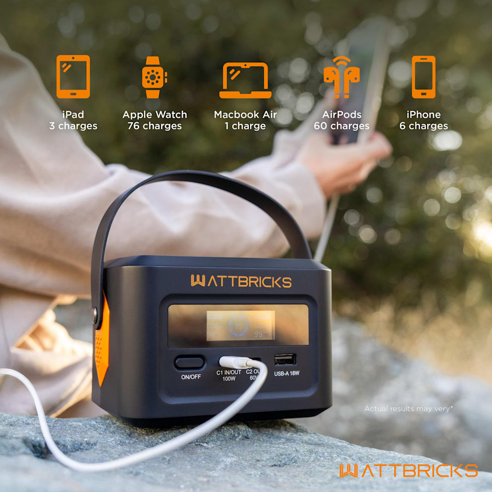 Power phones, tablets, earbuds, and more while on the go.