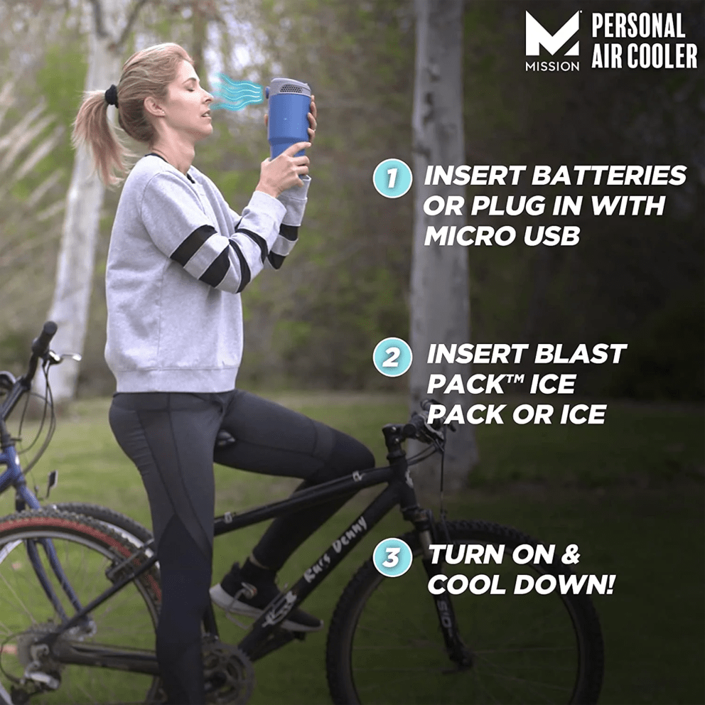 Easy 3-step setup for instant, on-the-go cooling wherever you are