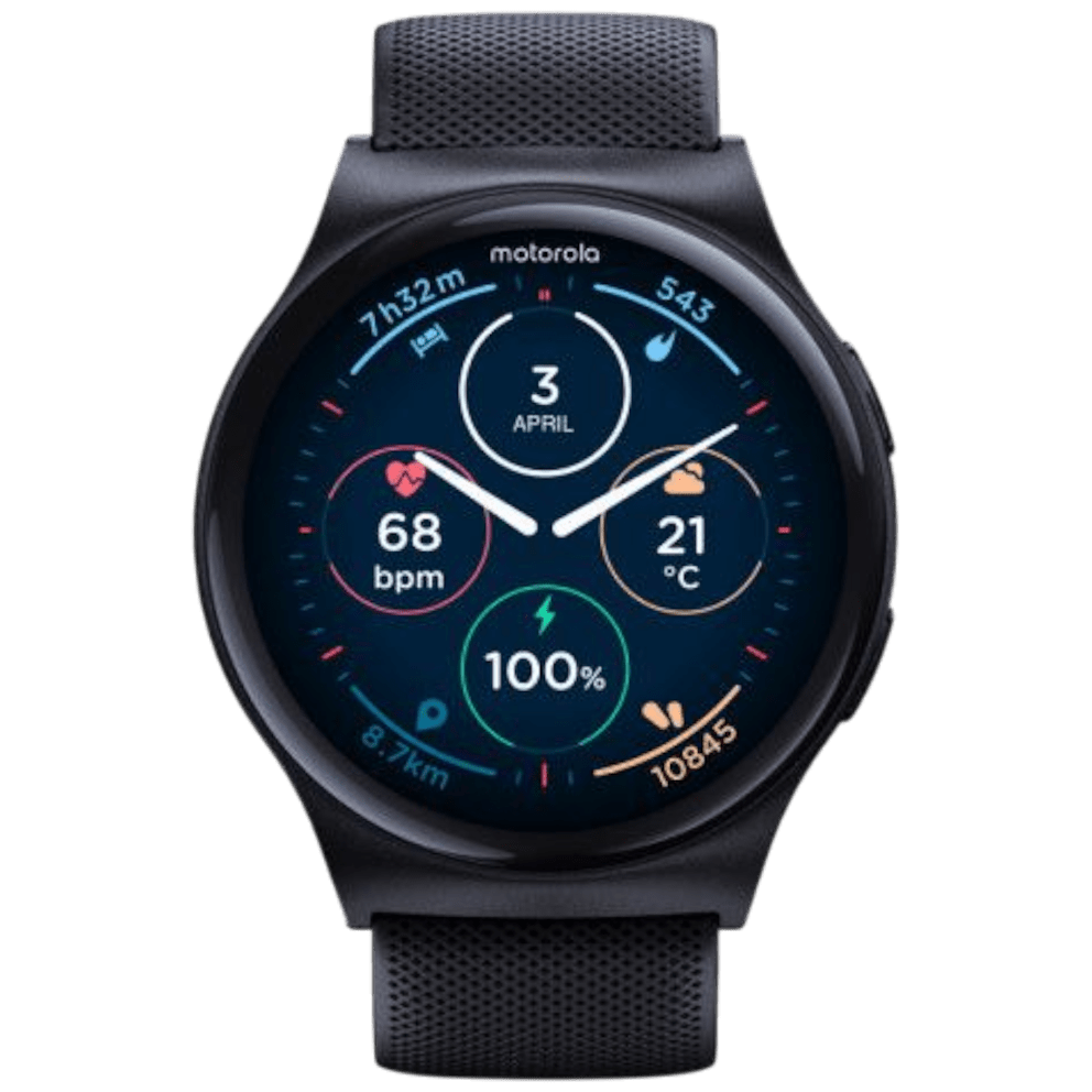 Your go-to Motorola smartwatch for smarter living and seamless connectivity.