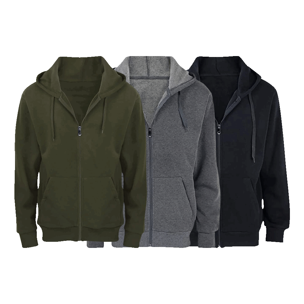 Equipped with drawstring hoods for extra warmth & protection from wind
