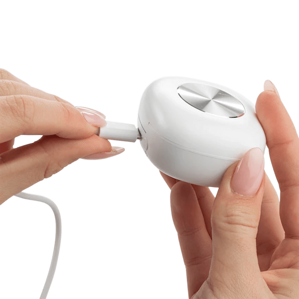 Sleek portable charger designed for convenient on-the-go power.