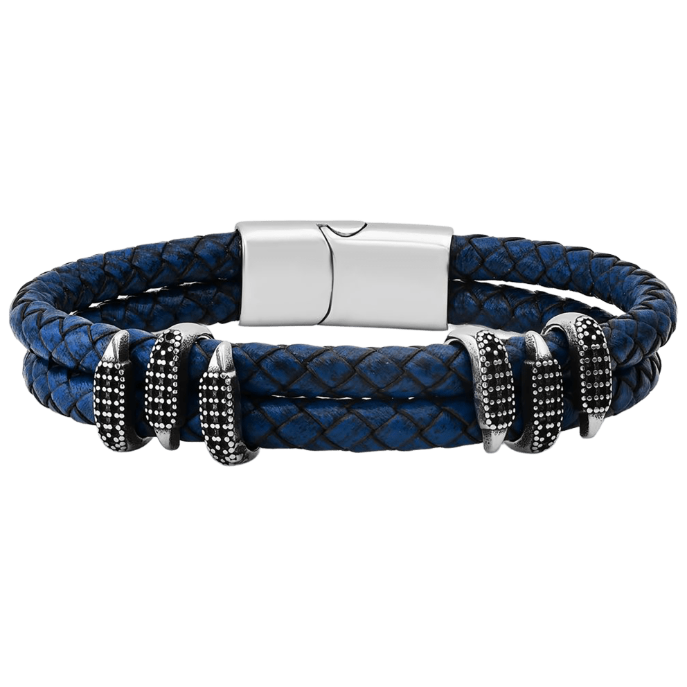 Blue Layer Braided Bracelet