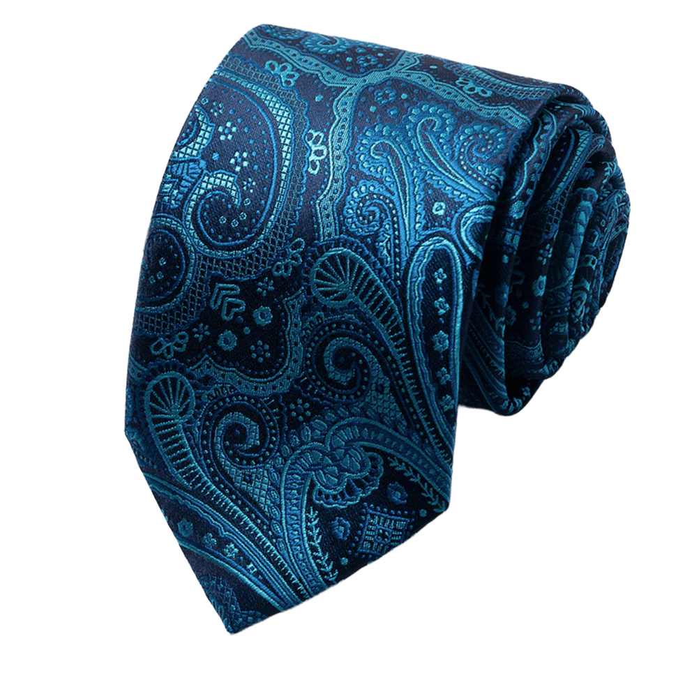 Midnight Teal Paisley