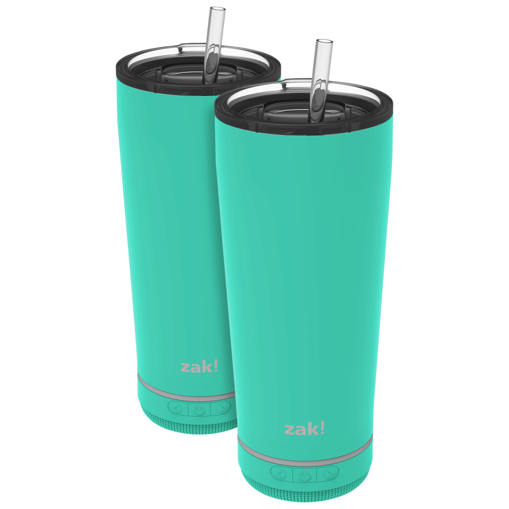 18 oz Tumblers with Straw - Teal