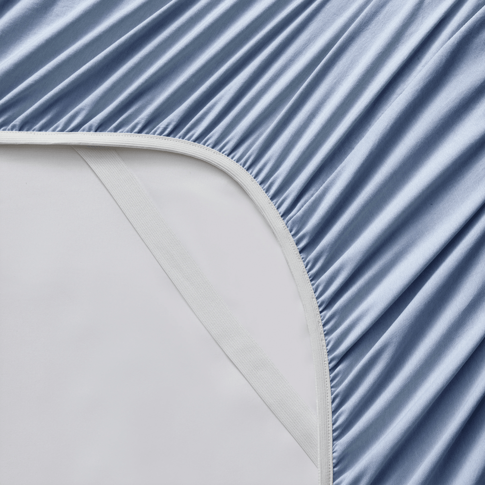 Snug Grip elasticized corners hold the sheet in place on your mattress