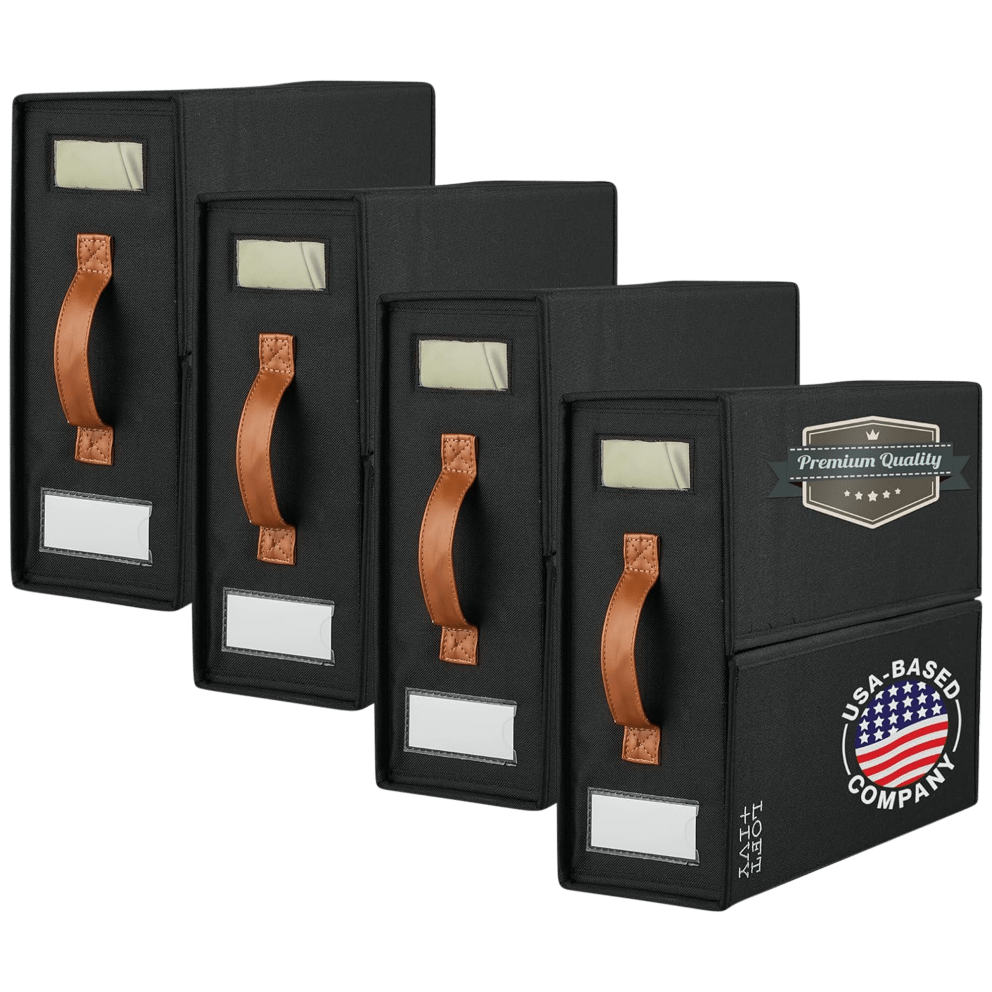 4-Pack Black (Leather Handle)
