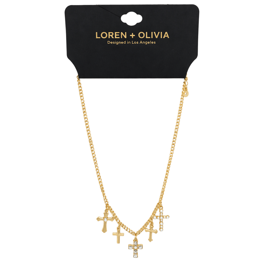 Mutli-Cross Charm Necklace