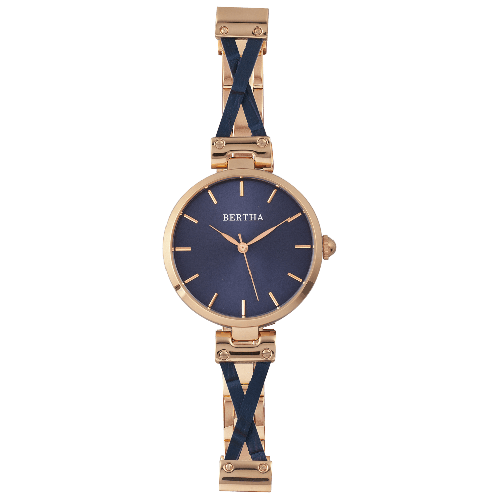 Rose Gold/Blue
