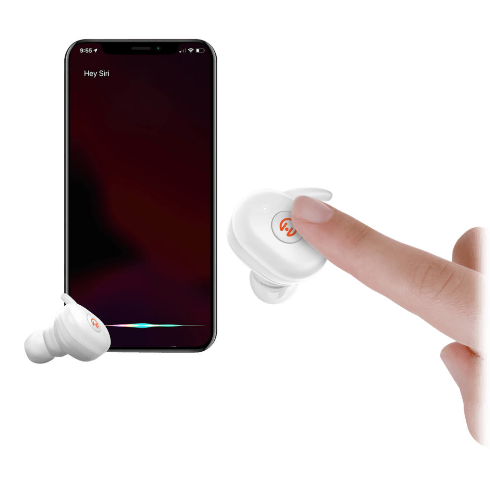Control your music, calls, and voice assistants with touch control