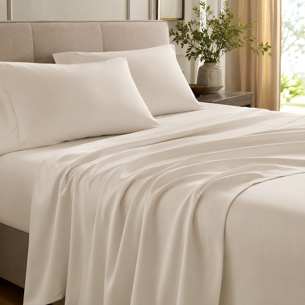 Ultra-soft microfiber with a luxurious 1200 thread count feel.