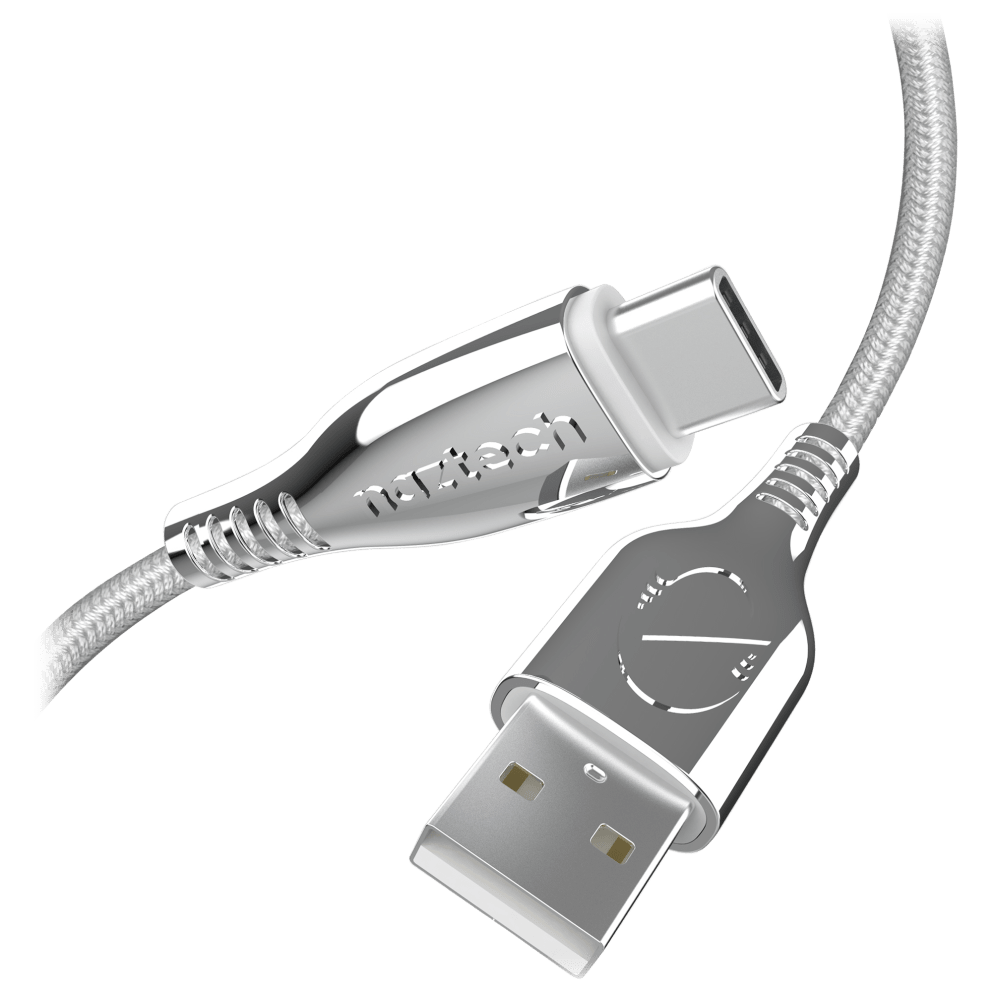 USB-A to USB-C in White