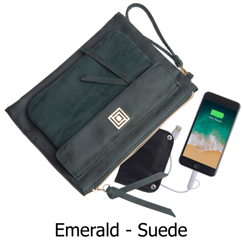 SideDeal Liz Claiborne Phone Charging Clutch with RFID Theft Protection