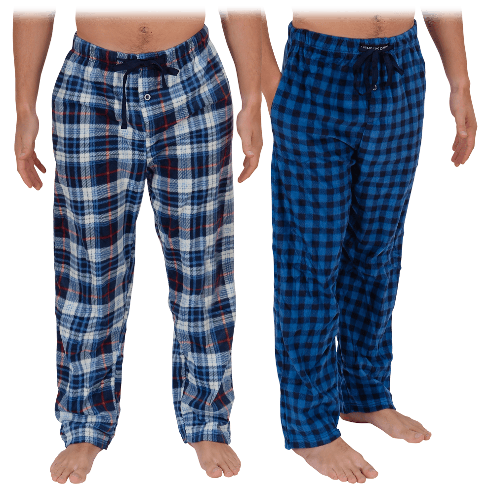 White/Blue Plaid & Blue Check