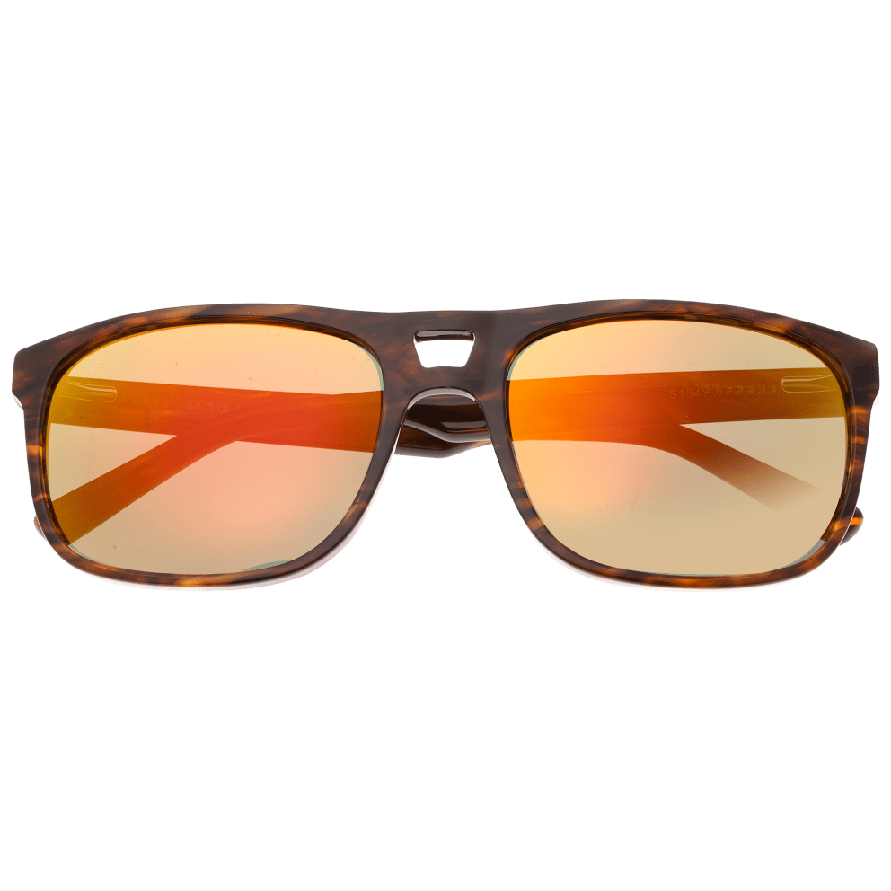 Brown Tortoise/Yellow-Red