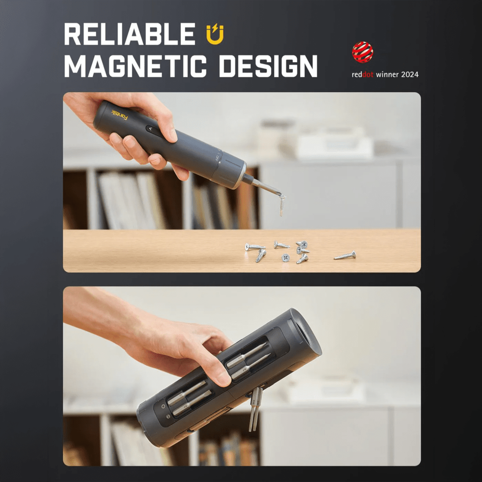 Magnetic chuck and bits for easy attachment