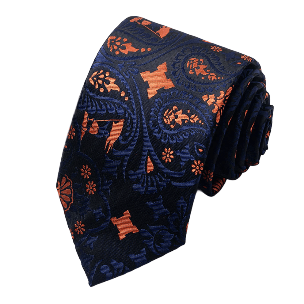 Midnight Paisley Orange